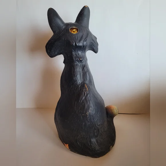 Vintage Halloween Black Cat Blowmold Home Decor Made in Canada - Picture 2 of 3